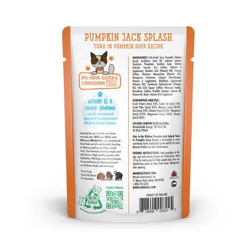 Weruva Cats In the Kitchen Pumpkin Jack Splash Pouches Wet Cat Food