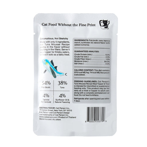 Weruva Cat Person Tuna Mousse Topper & Treat