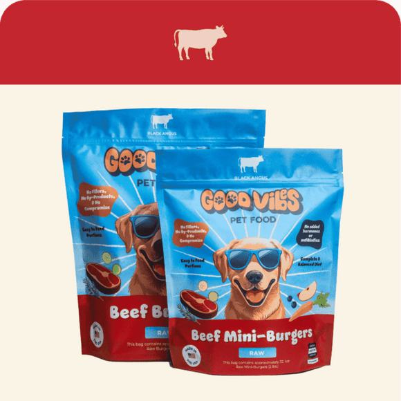 Good Vibes Raw Beef Burgers