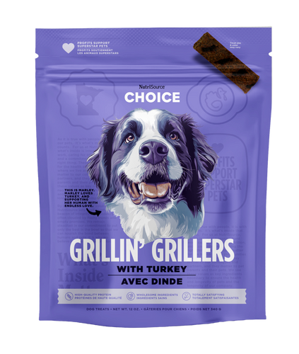 NutriSource Turkey Grillin' Grillers Dog Treats