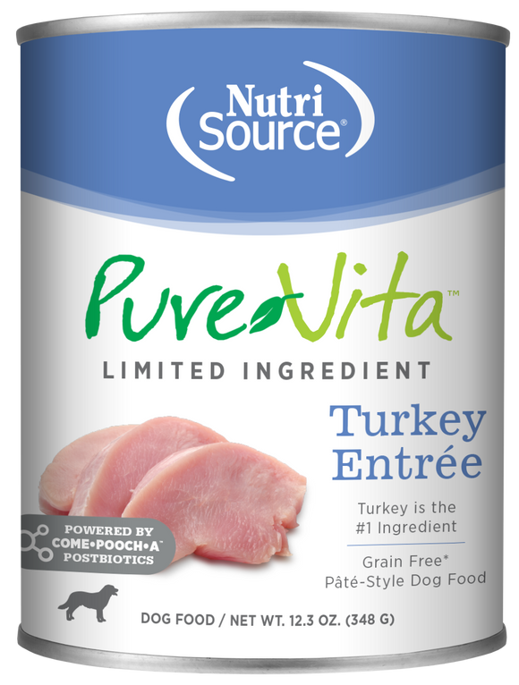 NutriSource® Pure Vita™ Turkey Entrée Grain Free Limited Ingredient Dog Food
