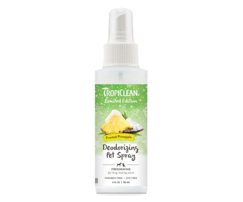 TropiClean Frosted Pineapple Deodorizing Spray for Pets