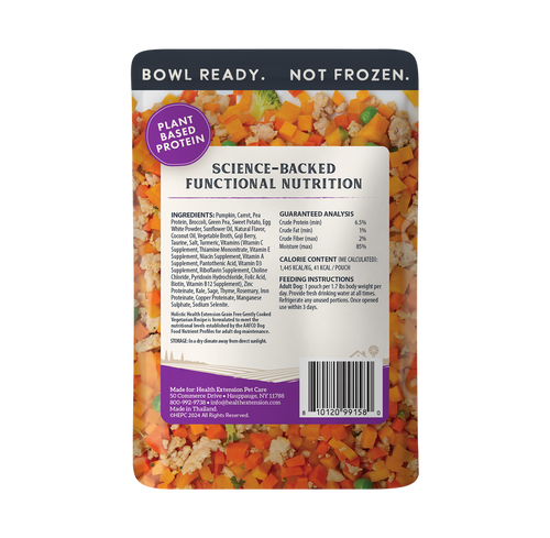 Health Extension Gently Cooked Grain Free Vegetarian Recipe