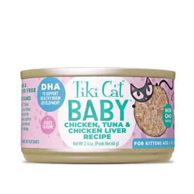 Tiki Cat® Tiki Cat® Baby™ Whole Foods Chicken, Tuna, & Chicken Liver Recipe