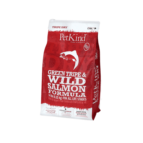 PetKind Tripe Dry – Green Tripe & Wild Salmon Formula Dog Food