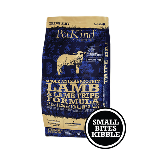 PetKind Tripe Dry – Single Animal Protein Lamb & Lamb Tripe Formula