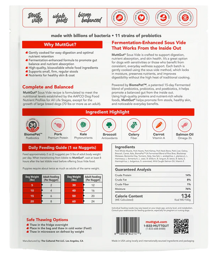 Mutt Gut Frozen Raw: Beef