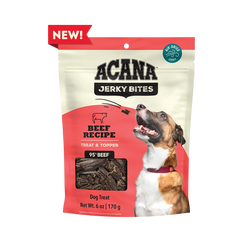 ACANA Jerky Bites Beef Recipe Soft Chewy Treats for Dogs