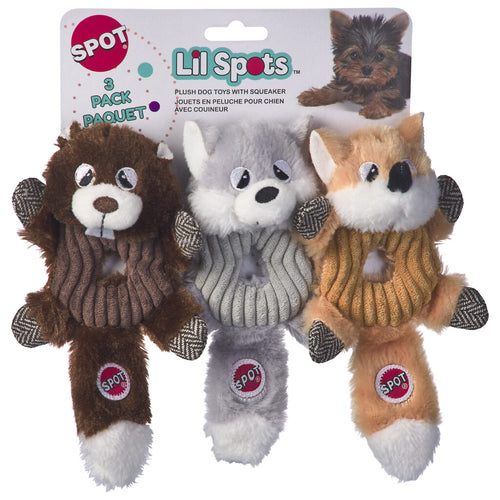 Ethical Pet SPOT Lil Spots Donut Crinklers 3 Pack Dog Toy