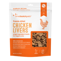 Smallbatch Chicken Liver Freeze-Dried Treats for Dogs & Cats