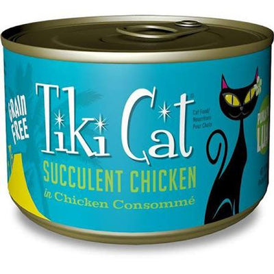 Weruva 6 oz Puka Luau Succulent Chicken Cat Food&#44; Case of 8