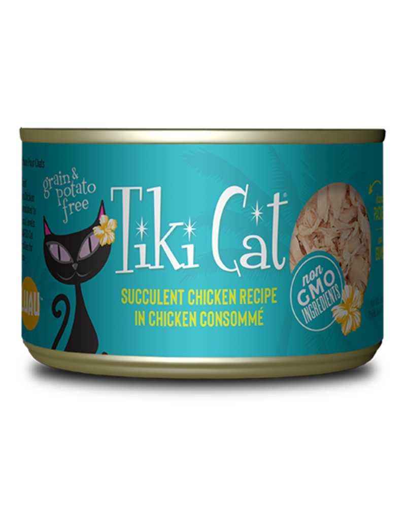 Weruva 6 oz Puka Luau Succulent Chicken Cat Food&#44; Case of 8