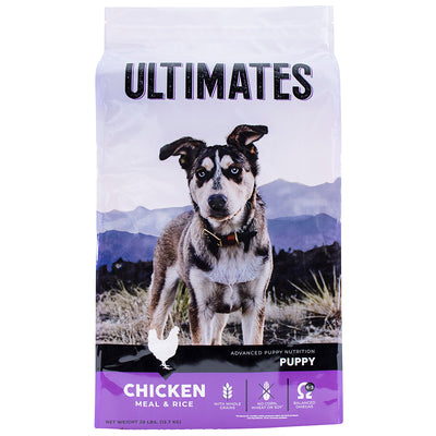 Ultimates Puppy Chicken Meal & Rice Flavored Dry Dog Food 28 LB