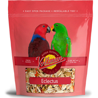 Volkman Seed Avian Science Super Eclectus Nutritionally Balanced Food 4lbs