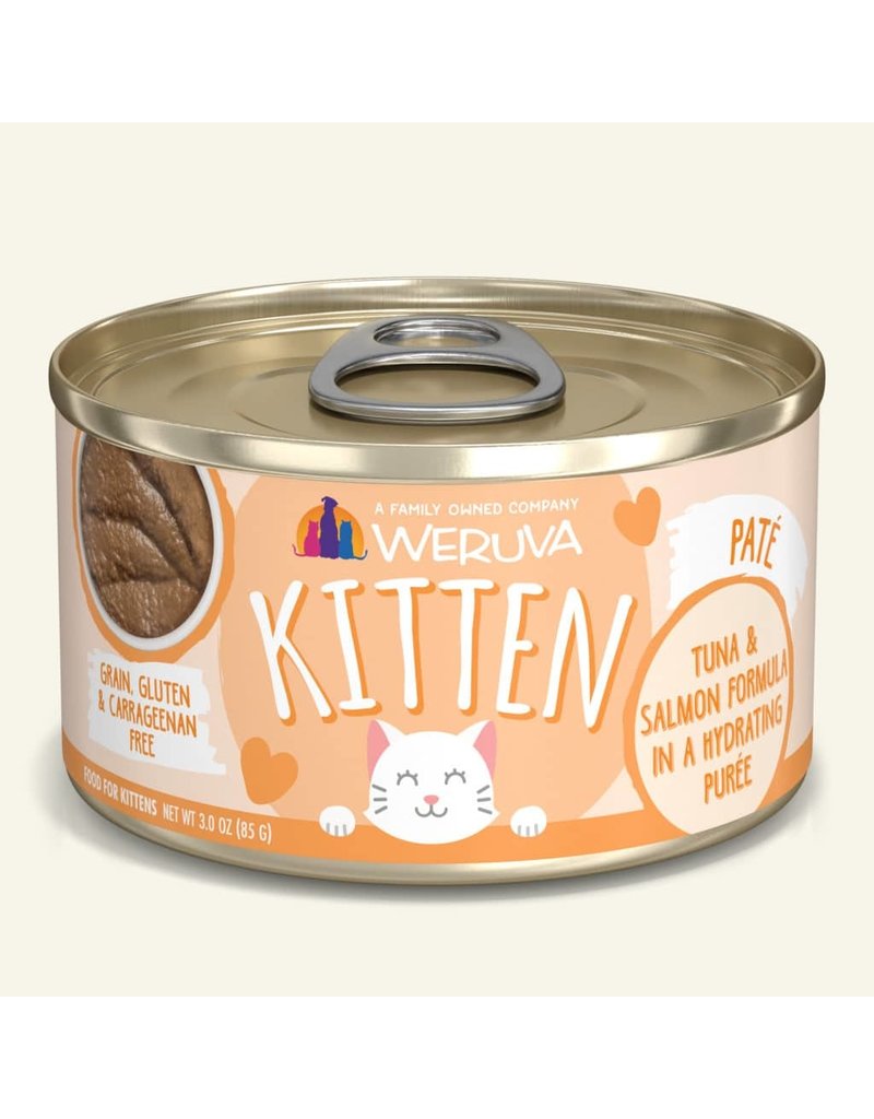 Weruva 810028242814 3 oz Kitten Puree Tuna Salmon Cat Treat