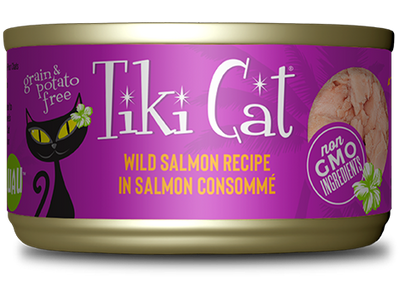 Tiki Cat Wild Salmon & Chicken Recipe In Chicken Consomme - 24 - 2.8oz